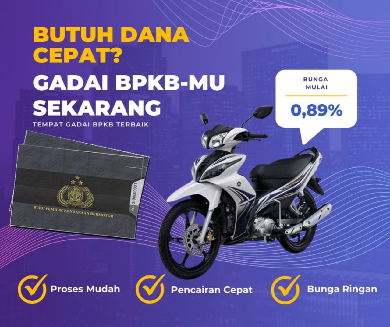 Pinjaman Dana Jaminan Bpkb Motor Yamaha Jupiter Z Sw Dapat Pinjaman Berapa? Seperti Ini Simulasinya